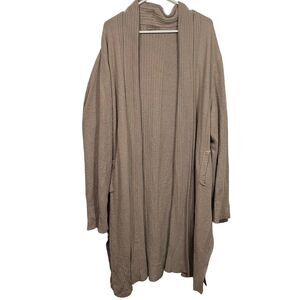 Barefoot Dreams Mauve Open Front Cozy Chic Cardigan